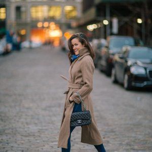 ASOS midi length peacoat - size 6